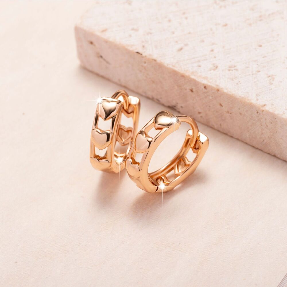 U-shaped brushed ear clips